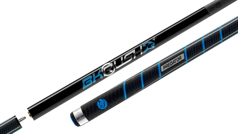 Predator BK Rush + Jump/Break Cue - Sport Wrap, Black, Gold, Red, White, Blue